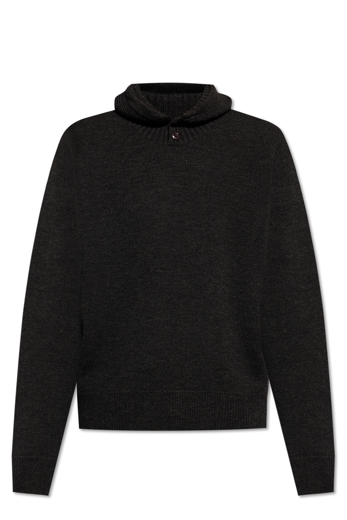 【新品】lemaire hood バラクラバ　ニット　フード　黒　Sサイズ Grey Hooded sweater Lemaire - Vitkac France